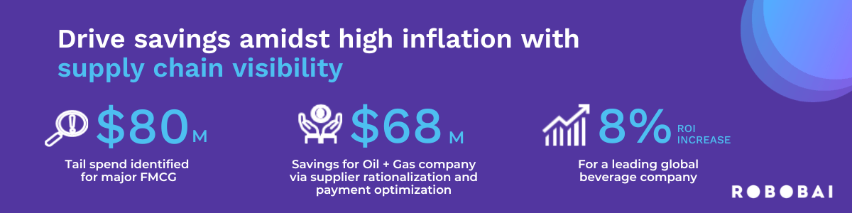 Drive savings amidst high inflation with supply chain visibility